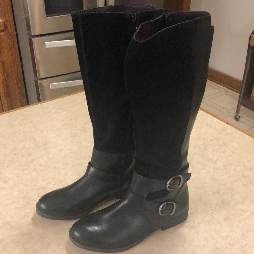 Lucky Brand Brand Zatchi Knee High Boot, Black, 7M